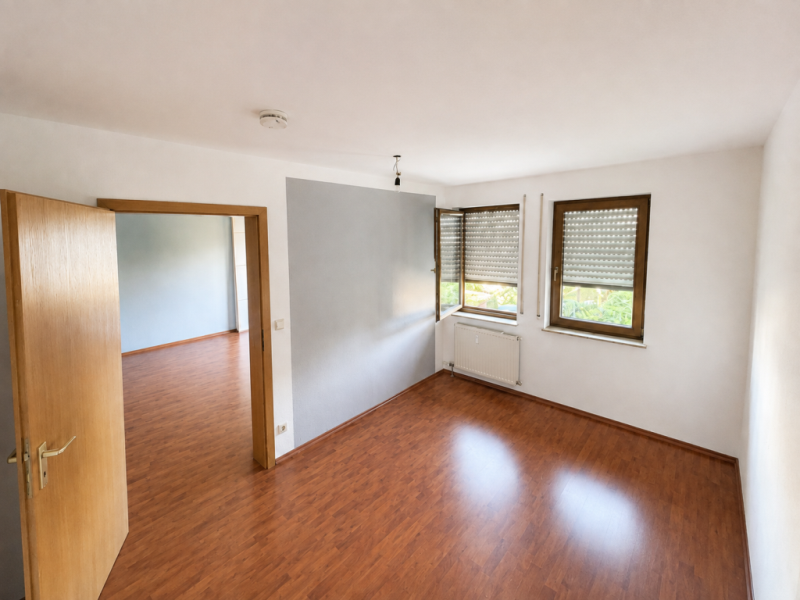 Ankommen & abschalten! Schöne 2 Zimmer-Wohnung mit Balkon ins Grüne! - Schlafzimmer (51833)