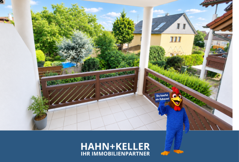 Ankommen & abschalten! Schöne 2 Zimmer-Wohnung mit Balkon ins Grüne! - Schönaich (51944)