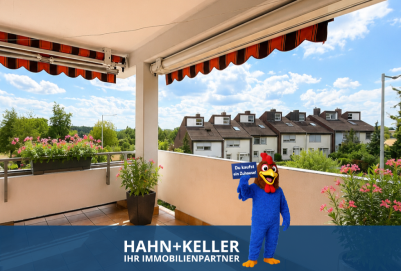 Großzügiges Wohnen! Leerstehende 3 Zimmer-Wohnung mit Balkon + TG- Stellplatz! - Ostfildern (52538)