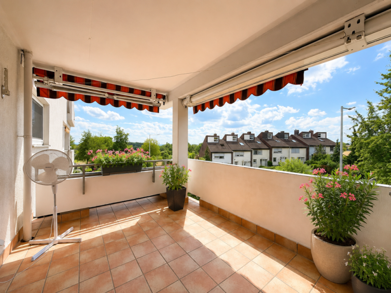 Großzügiges Wohnen! Leerstehende 3 Zimmer-Wohnung mit Balkon + TG- Stellplatz! - Balkon (52539)
