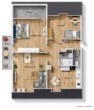 Grundriss - Ideale Gelegenheit! Interessante 3 Zimmer-Wohnung in Marbach am Neckar!