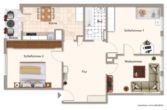 Grundriss - Kapitalanleger aufgepasst ! Geräumige 3 Zimmer-Wohnung mit Balkon!