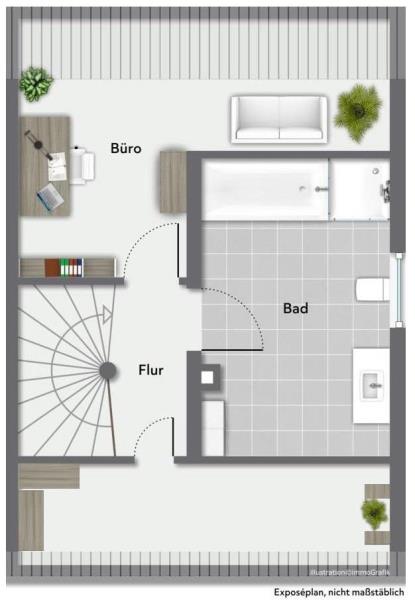 Renovieren Sie dieses tolle Reiheneckhaus mit Garten nach Ihren Wohnideen! - Dachgeschoss (44491)