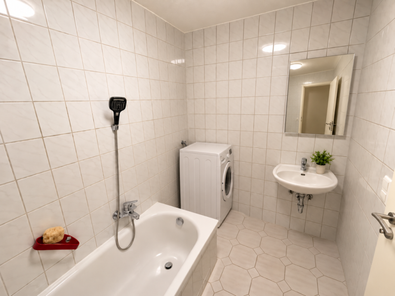 Sofort beziehbar! Gemütliche 4 Zimmer-Wohnung ideal für die ganze Familie! - Badezimmer (54689)