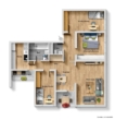 Grundriss - Platz für die Familie! Moderne 4 Zimmer-Wohnung mit 2. Balkone in Esslingen!