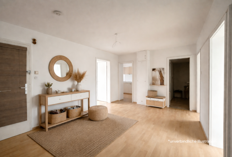 Sofort beziehbar! Großzügige 3 Zimmer-Wohnung mit Balkon in Citywohnlage! - Eingangsbereich (51443)