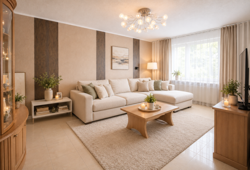 Einziehen & Wohlfühlen! Ideale 4,5 Zimmer-Wohnung mit tollem Süd-Balkon! - Wohnzimmer (46418)