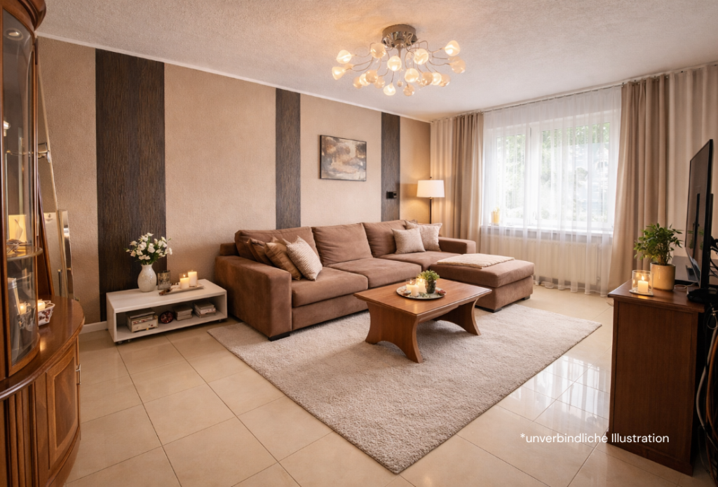 Erfüllen Sie sich Ihren Wohntraum! 4 Zimmer-Wohnung in Ludwigsburg! - Wohnzimmer (43812)