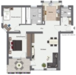 Grundriss - Schaffen Sie sich Ihre Oase! Sonnige 3 Zimmer-Wohnung in ruhiger Lage!