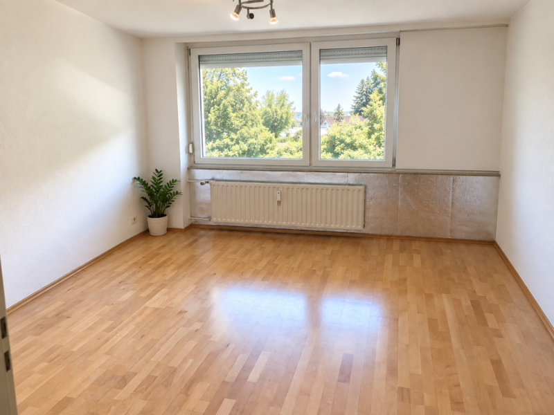 Gemütliche 3,5 Zimmer-Wohnung mit Balkon & PKW-Stellplatz in Nürtingen! - Wohnzimmer (53265)