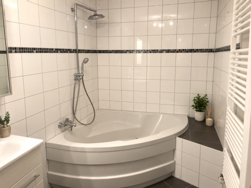 Gemütliche 3,5 Zimmer-Wohnung mit Balkon & PKW-Stellplatz in Nürtingen! - Badezimmer (53267)