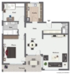 Grundriss - Seltenes Angebot! Gepflegte 3 Zimmer-Wohnung in gehobener Wohnlage!