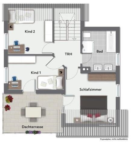 Anwesen für die Familie! Ideales freistehendes Einfamilienhaus in Roßwälden! - Dachgeschoss (54409)