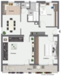 Grundriss - Überzeugen Sie sich selbst von dieser einmaligen 3,5 Zimmer-Wohnung!